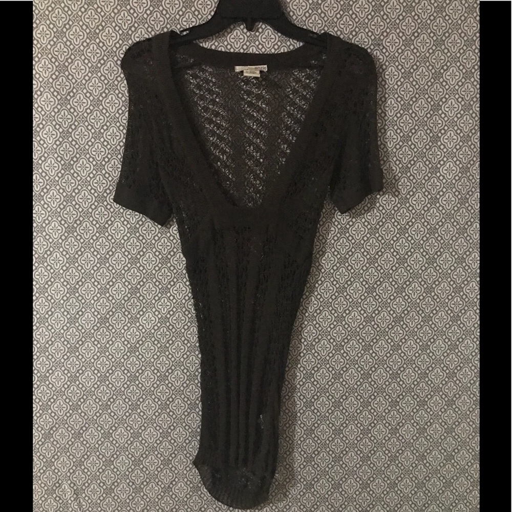 Kenzie brown crochet style top